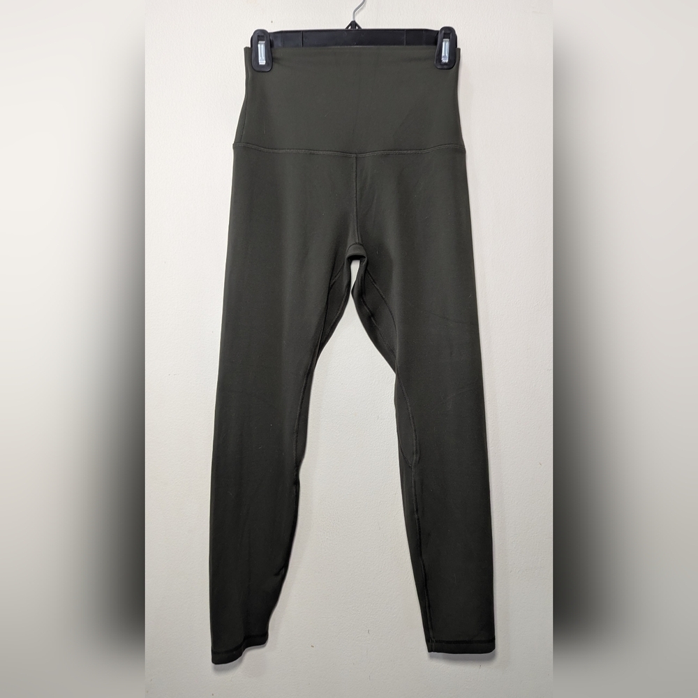 CRZ Yoga High Rise Leggings Olive Green 25" Inseam Gym Women's Size M 8/10